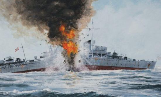 German destroyer Friedrich Eckold