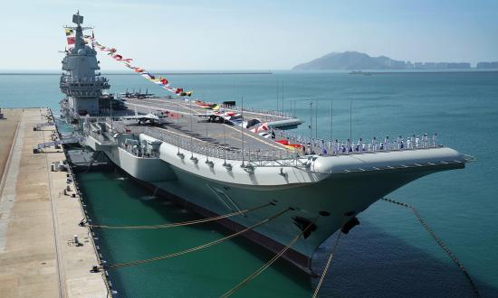 Chinese aircraft carrier Shandong