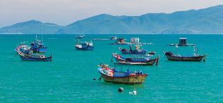 Fishing boats in the South China Sea