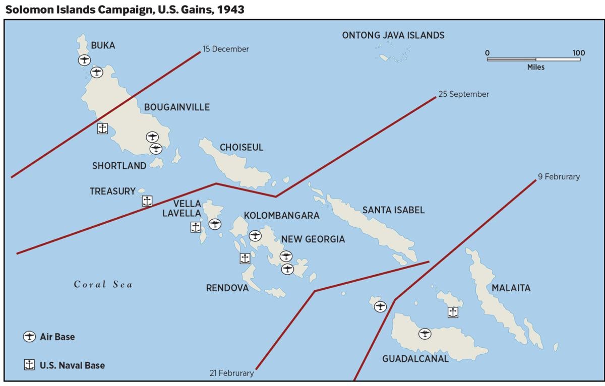 Map - Solomons Campaign