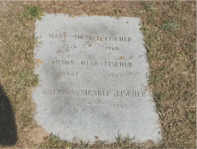 Anton Otto Fischer Headstone