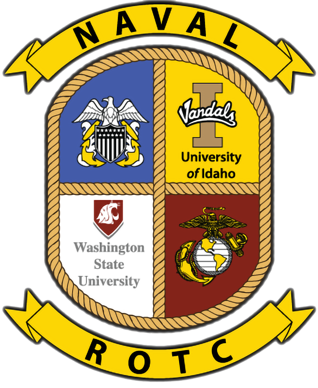 University of Idaho and Washington State University NROTC Logo